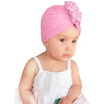 1 VNT Kūdikių Patogus Minkštas Mezgimo Medvilnės Skrybėlės vientisos Spalvos Rankų darbo Baby Girl Indijos Bžūp Vaikams Reikmenys, Drabužiai, Papuošalai