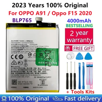 100% Originalus Aukštos Kokybės 4000mAh BLP765 Pakeisti bateriją KOLEGA A91 F15 CPH2001 CPH2021 mobiliojo telefono baterijas Bateria