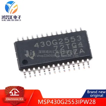 100% originalus MSP430G2553IPW28 MCU 16-bitų MSP430 RISC 16KB Flash 2.5 V/3.3 V 28-Pin TSSOP Vamzdis