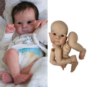 18 Colių Bebe Bettie Lėlės, Rinkiniai 3D Tapyba Rankų darbo Minkštas Vinilas Su Pilna Galūnių Reborn Baby Rinkiniai Unpainted Lėlės, Rinkiniai