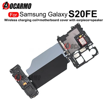 1Pcs Samsung Galaxy S20 FE S20fe Belaidžio Įkrovimo šviesolaidiniai NFC Modulį Ir Plokštė Padengti Su Ausinė Garsiakalbis