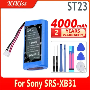 4000mAh KiKiss Baterija ST-06 ST06 Sony SRS-XB31 Skaitmeninis Bateria