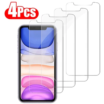 4Pcs Grūdintas Stiklas iPhone XR XS 11 Pro Max 11 12 13 Pro Max 12 13 Mini Screen Protector, iPhone 6S 7 8 14 Plus SE 2020 Stiklo