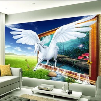 beibehang foto fonas, tapetai, freskos, tapyba kambarį TV 3D trimatis sienų freskos tapetai, fantasy