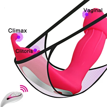 Belaidis nuotolinio valdymo klitorio ir G-taško stimuliacija erotika nešiojami panty vibratorius wand massager masturbator Dildo, Vibratoriai