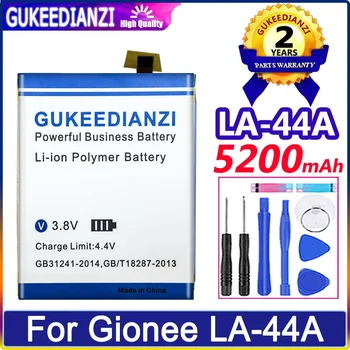 GUKEEDIANZI Baterija LA44A 5200mAh Už Gionee LA-44A Mobiliojo Telefono Bateria
