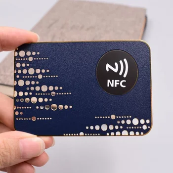 Individualų produktų、ISO14443A 13.56 Mhz Užsakymą Išspausdinti NFC verslo metalo kortelės/Metalo NFC kortelę mokėjimo paraiška