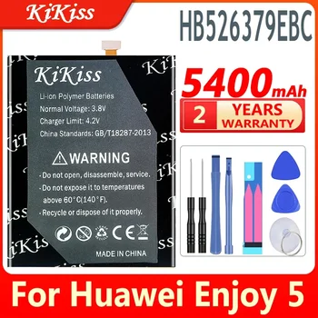 kikiss 5400mAh Viršuje HB526379EBC Baterija Huawei Honor 4C Pro / Y6 PRO Mėgautis 5 ZYLĖ-AL00 CL10 Telefono Baterija