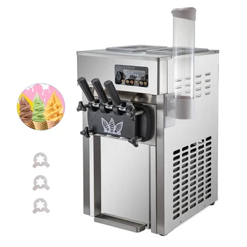 Komercinės Minkštų Ledų Mašina Darbalaukio Ice Cream Maker Visiškai Automatinis Ledų automatas 110V, 220V