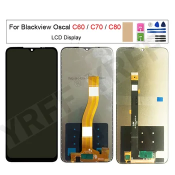LCD Ekrano Pakeitimas Blackview OSCAL C60 C70 C80 LCD Ekranas+Touch Ekranas skaitmeninis keitiklis Asamblėja