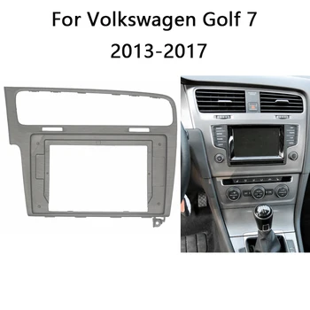 NHKUPOR 2 Din Automobilio Radijo fascia Volkswagen Golf 7 2013-2017 Auto Stereo Įdiegti Dash Skydelis Erdvinio Rėmo Rinkinį Apdaila Bezel