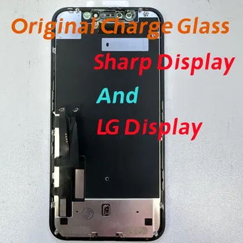 Originalus Ekranas Restauruotas Priekiniai iPhone XR 11 LCD Touch skaitmeninis keitiklis komplektuojami su Rėmo Pakeisti Ekrano Mokestis Stiklo