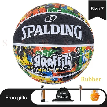 Originalus Spalding Krepšinio 7 Dydžio Gumos arba PU Aukštos Kokybės Standartą, Krepšinio Kamuolys, skirtas Lauko ir vidaus Sporto Mokymo