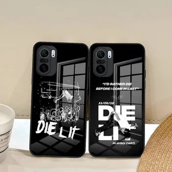 Playboi Carti Mirti Šviečia Telefoną Atveju Xiaomi Redmi Pastaba 13 10 10T 11i 11T 11 9 8 11S Poco M4 F3 X3 Pro Stiklo Dizainas Galinio Dangtelio