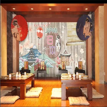 Užsakymą Japonijos Žinomų Paminklų Sienų Tapetai Japonų Virtuvė Parduotuvėje Suši Restoranas Kultūros Fone Sienos Popieriaus 3D