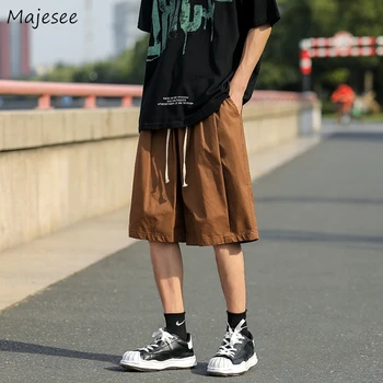 Vyrai Atsitiktinis Šortai Gražus Paaugliams Dinamišką Europos Stilingas Japonijos Mados Streetwear Visas rungtynes, Tiesiog BF Gryna Spalva Vasarą Ins