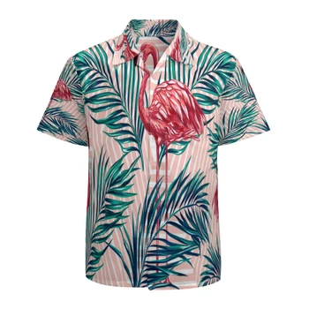 Vyriški Havajų Trumpas Rankovės Marškinėliai Quick Dry Kvėpuojantis Paplūdimys Marškinėliai