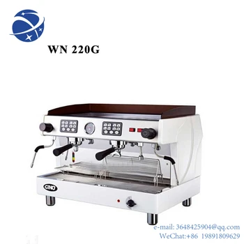 YYHCWN 220G Komercinės smi-automatinis espresso kavos aparatas 2 slėgio matuokliai gavyba kavos siurblio slėgio ir garo katilų