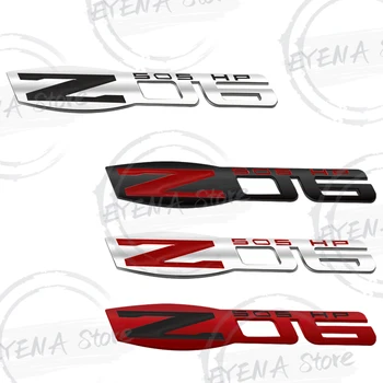 Z06 505 Hp Logotipu, Užrašu Metalo Ženklelis Lipdukai Automobilio Galiniai Kamieno Kūno Emblema Už Corvette C4 C5 C6 C7 C8 Sonic Cruze Silverado