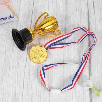 16 Vnt Įvykdyti Svajonių Mini Trofėjus Vaikai Apdovanoti Prizais Beisbolo Realizuoti Svajones Mažas Medaliai