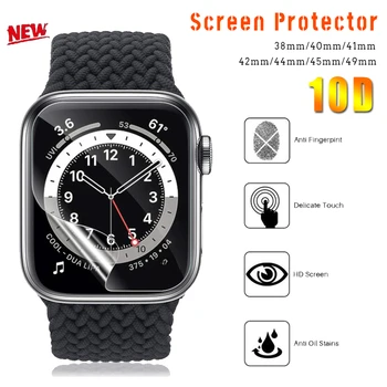 Screen Protector, Aišku, Visą Apsauginės Plėvelės IWatch Serijos 4 5 6 40MM 44MM 45mm Apple Žiūrėti 6 SE 5 3 2 1 38MM 42MM 49mm