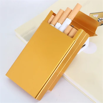 Ultra Plonas Metalinis Cigarečių Dėžės Atveju 20Pcs Talpa Kūrybos Skaidrių Flip Cover Cigareciu Aliuminio Rūkymo Reikmenys, Įrankiai