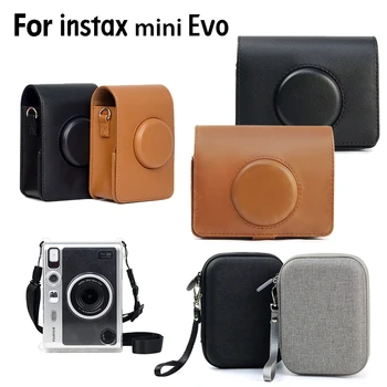 Už Fujifilm Instax Mini EVO Fotoaparato Priedai PU Odos/ Crystal/ EVA Modelis Sunkiai Shell Fotoaparato Krepšys Su Peties Dirželis